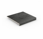 Клинкерная ступень угловая Gravel Blend Black 340х340 черная 9441.0963 Stroeher - uralkafel.ru - Уфа
