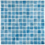Мозаика стеклянная Atlantis Sky 315х315 голубая Bonaparte mosaic - uralkafel.ru - Уфа