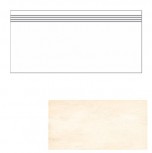 Ступень Бетон (Beton) G-1101/CR/st01 бежевая с Sugar-эффектом 294х1200 Grasaro - uralkafel.ru - Уфа