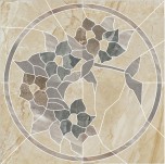 Панно напольное Генезис (Genesis) 1200х1200 бежевый K-101/LR/d02-cut Kerranova - uralkafel.ru - Уфа