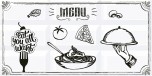 Декор настенный керамический Вог Breakfast 4 201х405 белый Азори - uralkafel.ru - Уфа