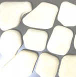 Искусственный декоративный камень Галька белый 500х500 Артштайн - uralkafel.ru - Уфа