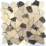 Мозаика каменная Rim IV 305х305 бежевая Bonaparte mosaic - uralkafel.ru - Уфа