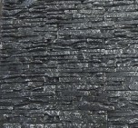 Искусственный декоративный камень Уреньга черный+серебро сланец (50х160,50х170) Артштайн - uralkafel.ru - Уфа