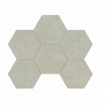 Керамогранитная плитка мозаика Luna LN01/TE01 Hexagon 25х28.5 неполированная Estima - uralkafel.ru - Уфа