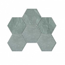 Керамогранитная плитка мозаика Luna LN02/TE02 Hexagon 25х28.5 неполированная Estima - uralkafel.ru - Уфа