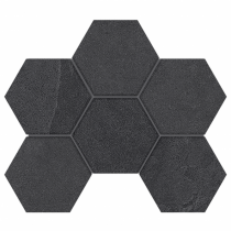 Керамогранитная плитка мозаика Luna LN04/TE04 Hexagon 25х28.5 неполированная Estima - uralkafel.ru - Уфа