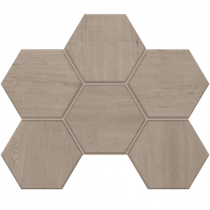 Керамогранитная плитка мозаика Classic Wood CW01 Hexagon 25х28.5 неполированная Estima - uralkafel.ru - Уфа