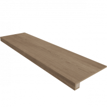 Комплект Ступень Classic Wood CW03 (33х120) непол. (прямоугол. бортик) без насечек + Подступенок (14,5х120) Estima - uralkafel.ru - Уфа