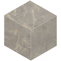 Керамогранитная плитка мозаика Bernini Grey BR03 Cube 25х29 неполированная Estima - uralkafel.ru - Уфа