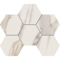 Керамогранитная плитка мозаика Miramare RM01 Hexagon 25х28.5 неполированная Estima - uralkafel.ru - Уфа
