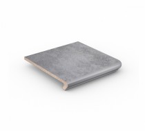 Клинкерная ступень угловая-флорентинер Roccia Grigio 345х345 серая 9331.0840 Stroeher - uralkafel.ru - Уфа