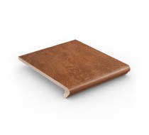 Клинкерная ступень-флорентинер Roccia Rosso 294х340 коричневая 9340.0841 Stroeher - uralkafel.ru - Уфа