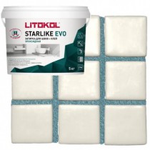 Litokol StarLike Evo S.320 Azzurro Caraibi - Эпоксидная затирка + клей для всех видов облицовки 5кг - uralkafel.ru - Уфа
