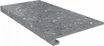 Ступень клееная Терраццо серая темная SG632820R/GCF 330х600 Керама Марацци - uralkafel.ru - Уфа
