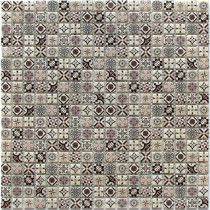 Мозаика стеклянная Xindi Grey 6х300х300 серая Bonaparte mosaic - uralkafel.ru - Уфа