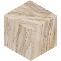 Керамогранитная плитка мозаика Bernini Pearl BR01 Cube 25х29 неполированная Estima - uralkafel.ru - Уфа