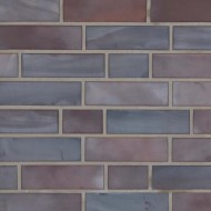 Клинкерная фасадная плитка Keravette Achatblau-bunt 71х240 бордовая 2110.S325 Stroeher - uralkafel.ru - Уфа