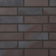 Клинкерная фасадная плитка Keravette Metallic Black 71х240 черная 2110.S336 Stroeher - uralkafel.ru - Уфа