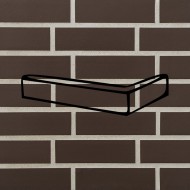 Клинкерный угловой элемент Keravette Brown 71х115х240 коричневый 2640.S210 Stroeher - uralkafel.ru - Уфа