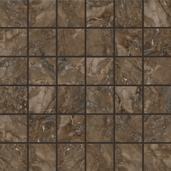 Керамогранитная плитка мозаика Bernini Dark Brown BR04 (5х5) 30х30 полированная Estima - uralkafel.ru - Уфа