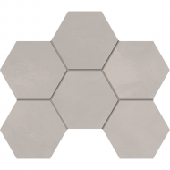 Керамогранитная плитка мозаика Graffito / Граффито GF02 Hexagon 25х28.5 Estima - uralkafel.ru - Уфа