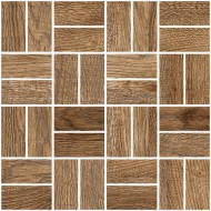 Мозаика Италиан Вуд (Italian Wood) 245х245 темно-коричневая G-252/SR/m12 Grasaro - uralkafel.ru - Уфа