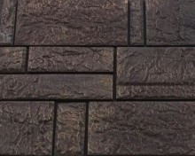 Искусственный декоративный камень Базальт микс шоколад+медь (230x460, 240x350, 230x230, 230x115, 460x115) Артштайн - uralkafel.ru - Уфа