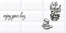 Декор настенный керамический Вог Breakfast 3 201х405 белый Азори - uralkafel.ru - Уфа
