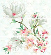 Панно керамическое настенное Primavera (Примавера) Bianco 709х753 белое Kerlife - uralkafel.ru - Уфа