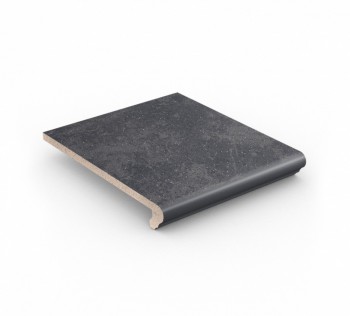 Клинкерная ступень-флорентинер Roccia Nero 294х340 черная 9340.0845 Stroeher - uralkafel.ru - Уфа