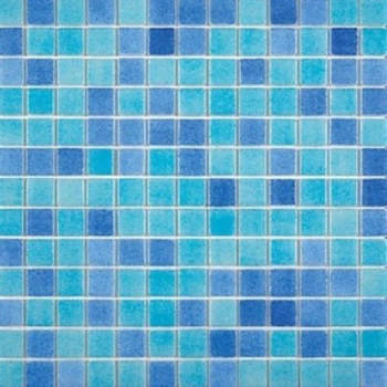 Мозаика Azul Combinados 300х300х4 голубая Keramograd - uralkafel.ru - Уфа