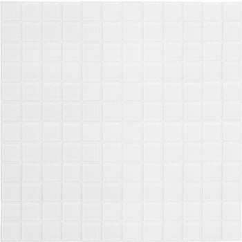 Мозаика стеклянная A101 (327х327х4 мм) белая Elada Mosaic - uralkafel.ru - Уфа
