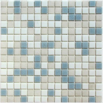 Мозаика стеклянная Aqua 400 (на бумаге) 327х327 бежевая Bonaparte mosaic - uralkafel.ru - Уфа