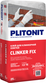 PLITONIT Clinker Fix Клей для клинкерной плитки, 25 кг - uralkafel.ru - Уфа