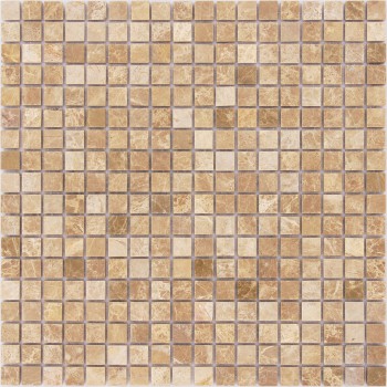 Каменная мозаика Emperador Light POL 305х305х4 бежевая полированная CARAMELLE - uralkafel.ru - Уфа