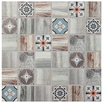 Мозаика керамическая Ibiza 6х306х306 серая Bonaparte mosaic - uralkafel.ru - Уфа