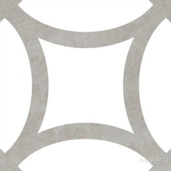 Плитка керамическая District Figure Silver Grey 200х200 Mayolica - uralkafel.ru - Уфа