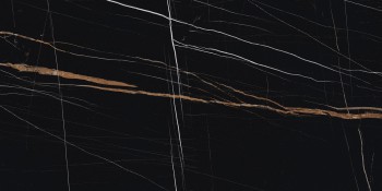 Керамогранит Марбл Тренд Неро дорато (Marble Trend Nero dorato) K-1004/MR 600х1200 черный матовый Kerranova - uralkafel.ru - Уфа