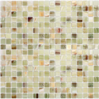 Каменная мозаика Onice Jade Verde POL 305х305х7 зеленая полированная CARAMELLE - uralkafel.ru - Уфа