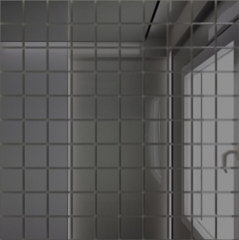Зеркальная мозаика ГРАФИТ с чипом 25*25мм. (300х300 мм) Г25 - uralkafel.ru - Уфа