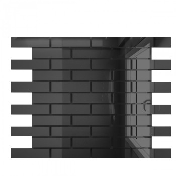 Зеркальная мозаика ГРАФИТ с чипом 80*25мм. (300х300 мм) Г8025 - uralkafel.ru - Уфа