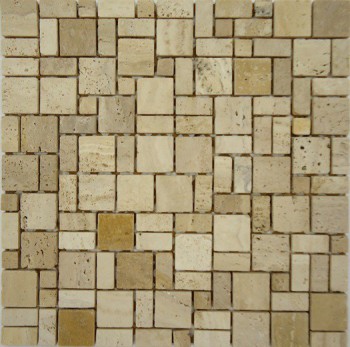 Мозаика каменная Palermo 305х305 бежевая Bonaparte mosaic - uralkafel.ru - Уфа