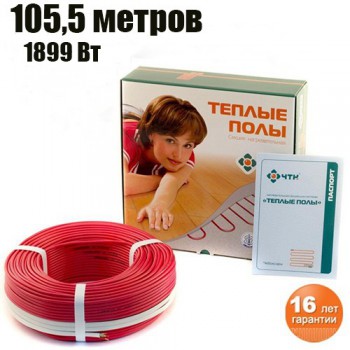 Секция нагревательная 2-жильная тонкая 18 Вт/м: 1899 Вт/105,5 м ЧТК - uralkafel.ru - Уфа