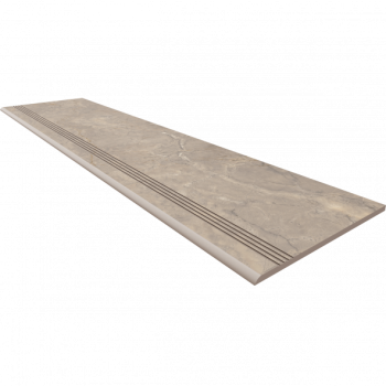 Ступень Bernini Beige BR02 30х120 неполированная с насечками Estima - uralkafel.ru - Уфа