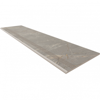 Ступень Bernini Grey BR03 30х120 неполированная с насечками Estima - uralkafel.ru - Уфа