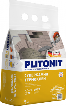 СуперКамин PLITONIT ТермоКлей - 5 Термостойкий клей с армирующими волокнами для облицовки печей и каминов С2 ТЕ, ГОСТ Р 56387 - uralkafel.ru - Уфа