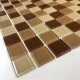 Мозаика стеклянная CB521 (300х300х4 мм) бежево-коричневая Elada Mosaic - uralkafel.ru - Уфа