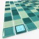 Мозаика стеклянная CB401 (300х300х4 мм) бирюзовая Elada Mosaic - uralkafel.ru - Уфа