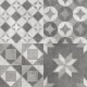 Керамогранит Art (Арт) AR 01 Patchwork серый матовый 405х405 Estima - uralkafel.ru - Уфа